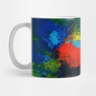 Green abstract artwork Mug